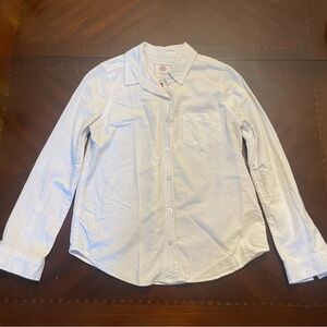 SO Perfect Oxford Relaxed White Button Down Shirt M